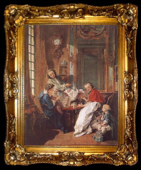 framed  Francois Boucher An Afternoon Meal, ta009-2